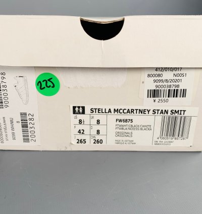 Adidas Stella Mccartney White Multi Color Leather Stars Lace-up Low Top Sneakers