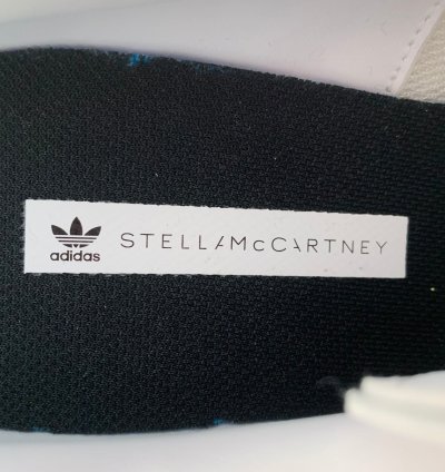 Adidas Stella Mccartney White Multi Color Leather Stars Lace-up Low Top Sneakers