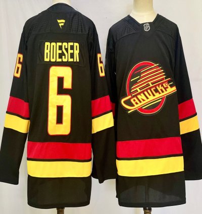 Vancouver Canucks 6 Brock Boeser Jersey Stitched