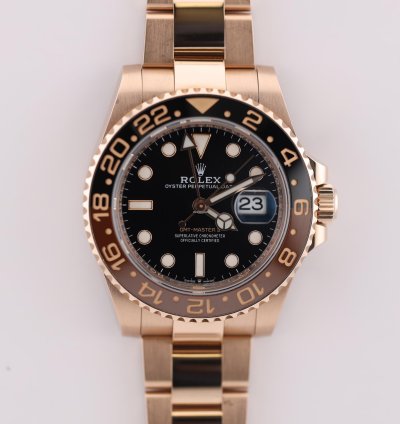 Rolex Gmt-master Ii 2023 Gmt Master Ii Rootbeer Rose Gold 126715chnr