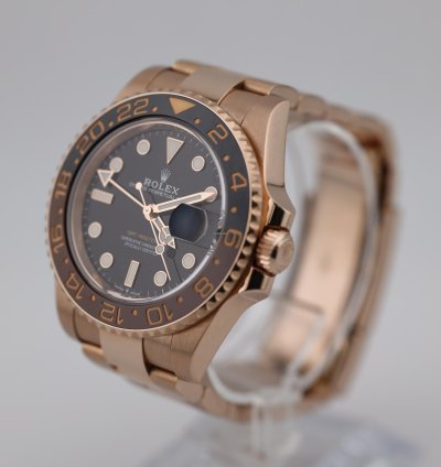 Rolex Gmt-master Ii 2023 Gmt Master Ii Rootbeer Rose Gold 126715chnr