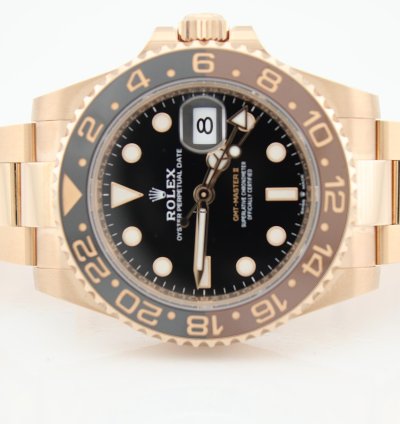 Rolex Gmt-master Ii 2023 Gmt-master Ii 18k Rose Gold Rootbeer 40mm Watch 126715chnr