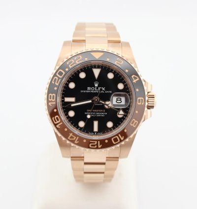 Rolex Gmt-master Ii 2023 Gmt-master Ii 18k Rose Gold Rootbeer 40mm Watch 126715chnr