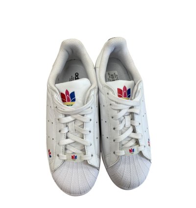 Adidas Superstar Pure Womans White Leather Sneakers Size 5
