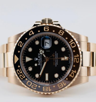 Rolex Gmt-master Ii 2023 Gmt-master Ii 40mm Black Dial Rose Gold Case Oyster Bracelet 126715chnr