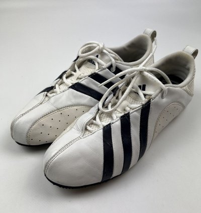 Adidas Taekwondo Martial Arts Dance Trainers Low White Navy