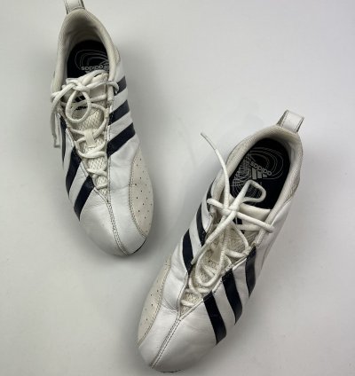 Adidas Taekwondo Martial Arts Dance Trainers Low White Navy
