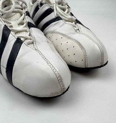 Adidas Taekwondo Martial Arts Dance Trainers Low White Navy
