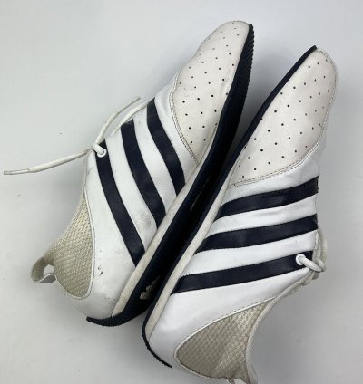 Adidas Taekwondo Martial Arts Dance Trainers Low White Navy