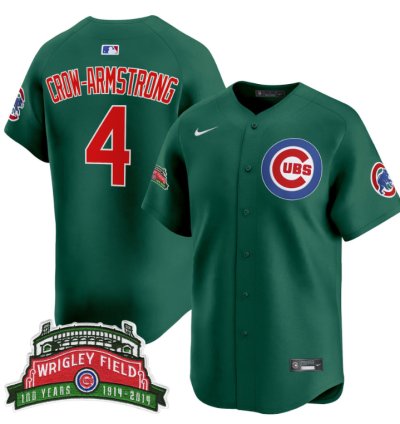 Pete Crow-armstrong Jersey 4 Chicago Cubs Wrigley Field Style Vapor Premier Limited Stitched