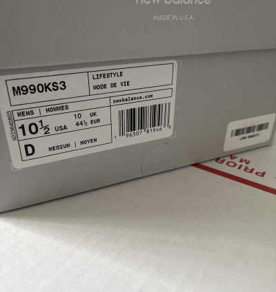 New Balance 990v3 Miusa Kith Steel Blue