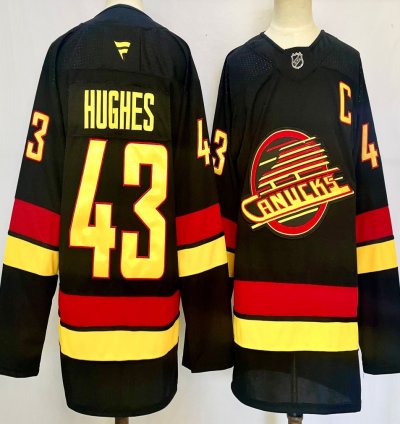 Vancouver Canucks 43 Quinn Hughes Jersey Stitched