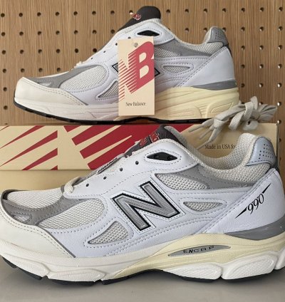 New Balance 990v3 Teddy Santis Aime Leon Dore Sea Salt White