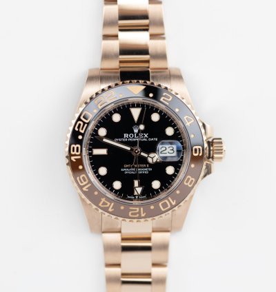 Rolex Gmt-master Ii 2024 Gmt Master Ii Full Rose Gold Rootbeer 126715chnr
