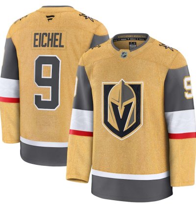 Vegas Golden Knights 9 Jack Eichel Home Premium Jersey Gold