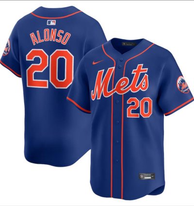 New York Mets 20 Pete Alonso Jersey Stitched Blue