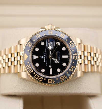 Rolex Gmt-master Ii 2024 Gmt-master Ii Black Dial 18k Gold Jubilee 126718grnr Full Set