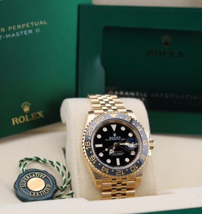 Rolex Gmt-master Ii 2024 Gmt-master Ii Black Dial 18k Gold Jubilee 126718grnr Full Set