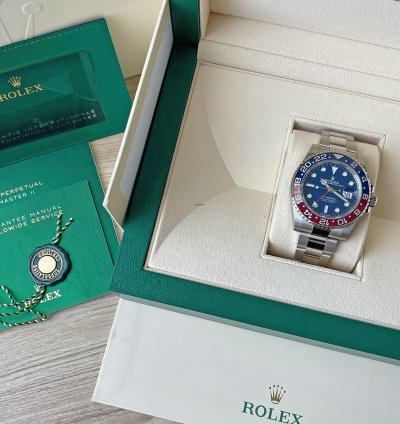Rolex Gmt-master Ii 2024 New And Unworn White Gold Blue Dial 126719blro Complete