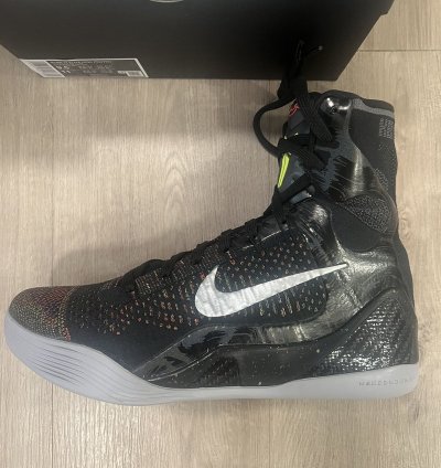 Kobe Ix Elite High Protro Black Metallic Silver
