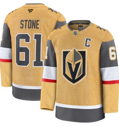 Vegas Golden Knights 61 Mark Stone Home Premium Jersey Gold