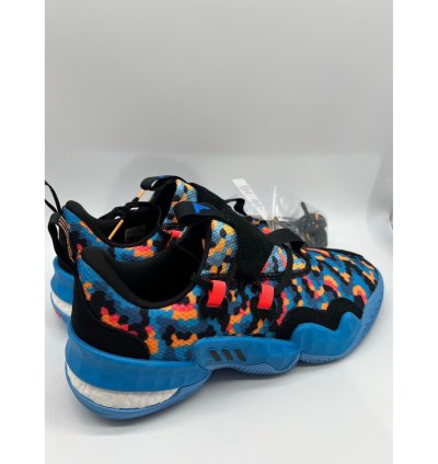 Adidas Trae Young 1 Pixel Black Blue Multi Men Size 12