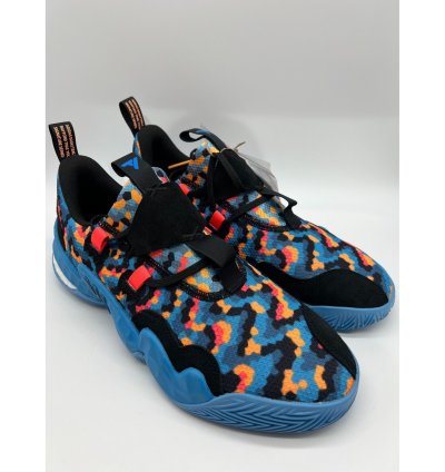 Adidas Trae Young 1 Pixel Black Blue Multi Men Size 12