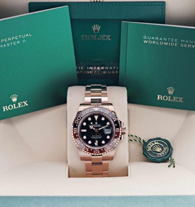 Rolex Gmt-master Ii 2025 New Rootbeer Everose Gold 126715chnr