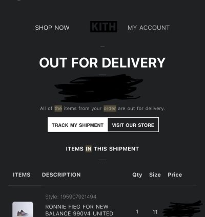 New Balance 990v4 Kith United Arrows Sons Ds Size 11