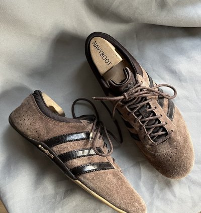 Adidas Tuscany Style Goodyear Suede Brown Y2k Racing Sneaker