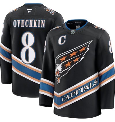 Washington Capitals 8 Alexander Ovechkin Alternate 50th Anniversary Jersey Black
