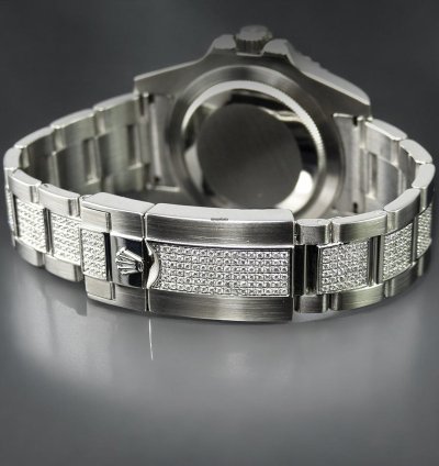 Rolex Gmt-master Ii 40 Mm Oyster Custom Diamond-set - Iced Out