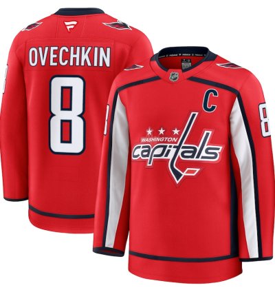 Washington Capitals 8 Alexander Ovechkin Home Premium Jersey Red