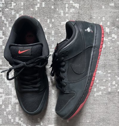 Nike Sb Jeff Staples Dunk Low Black Pigeon