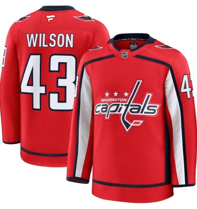 Washington Capitals 43 Tom Wilson Home Premium Jersey Red