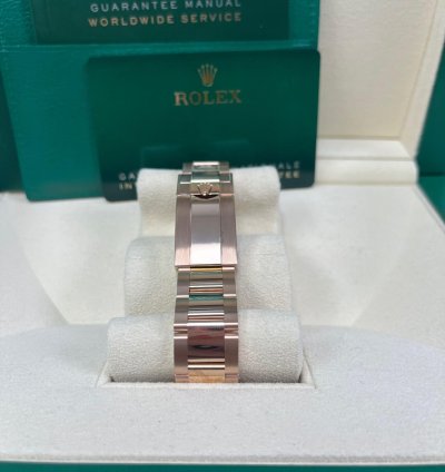 Rolex Gmt-master Ii 40mm 18k Rose Gold Rootbeer Oyster Bracelet 126715chnr