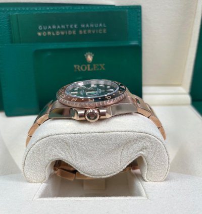 Rolex Gmt-master Ii 40mm 18k Rose Gold Rootbeer Oyster Bracelet 126715chnr