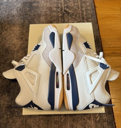 Nike Sb Jordan 4 Sb4 Navy Skateboarding Shoes Sneakers