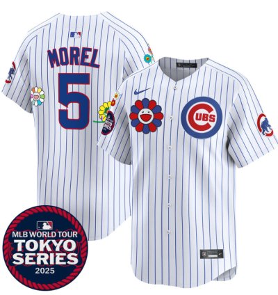 Christopher Morel Jersey 5 Chicago Cubs Tokyo Series 2025 Vapor Premier Limited Stitched Pinstripe