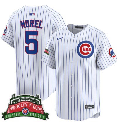 Christopher Morel Jersey 5 Chicago Cubs Wrigley Field Style Vapor Premier Limited Stitched Pinstripe