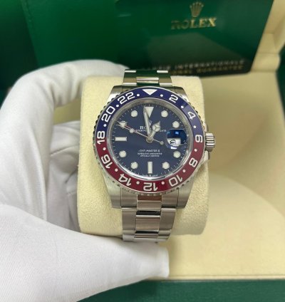 Rolex Gmt-master Ii 40mm White Gold Pepsi - Blue Dial - Oyster Bracelet 126719blro