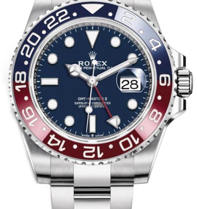Rolex Gmt-master Ii 40mm White Gold Pepsi - Blue Dial - Oyster Bracelet 126719blro