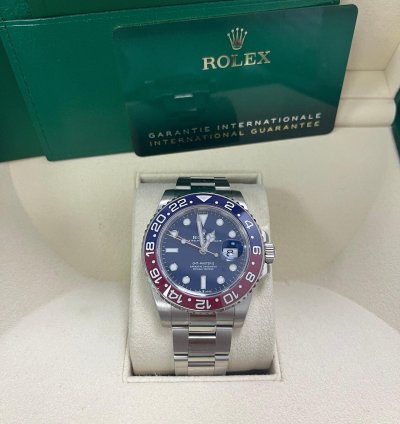 Rolex Gmt-master Ii 40mm White Gold Pepsi - Blue Dial - Oyster Bracelet 126719blro