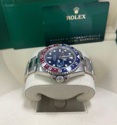 Rolex Gmt-master Ii 40mm White Gold Pepsi - Blue Dial - Oyster Bracelet 126719blro