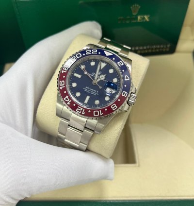 Rolex Gmt-master Ii 40mm White Gold Pepsi - Blue Dial - Oyster Bracelet 126719blro