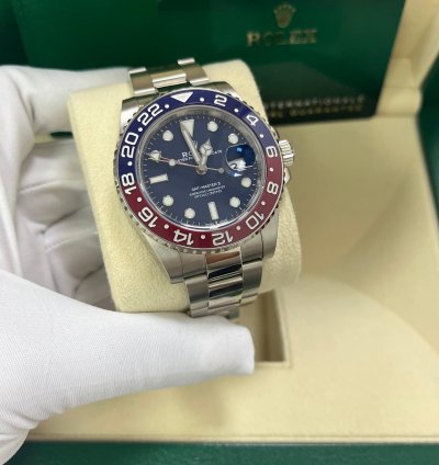 Rolex Gmt-master Ii 40mm White Gold Pepsi - Blue Dial - Oyster Bracelet 126719blro