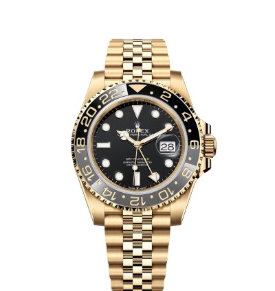Rolex Gmt-master Ii Basel One 126718grnr Gmt-master Ii Black Dial Yellow Gold 40mm