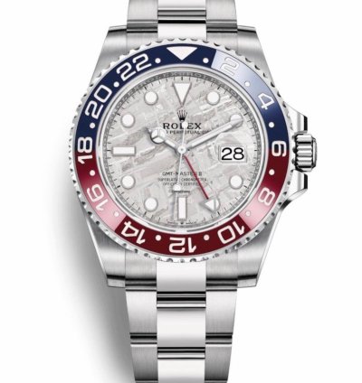 Rolex Gmt-master Ii Basel One 126719blro Gmt-master Ii White Gold Pepsi Meteorite 40mm