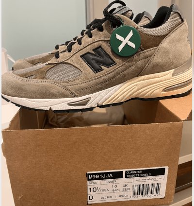 New Balance 991 Jjjjound 10 5 Brand New M991jja Grey Olive