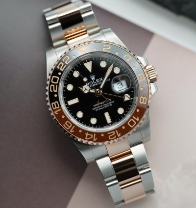 Rolex Gmt-master Ii Bicolor Root Beer Gold Steel 126711chnr
